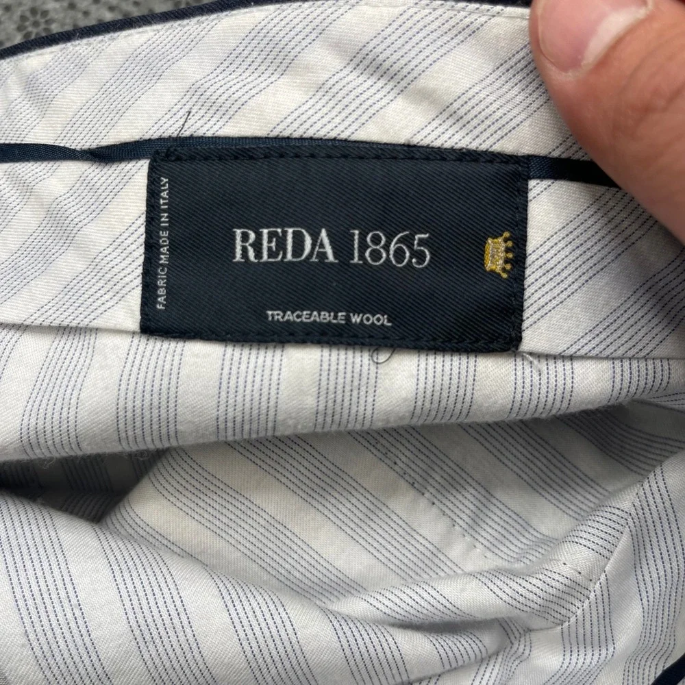 Brooks Brothers 1818 Classic Navy Reda Wool Dress Pants Mens 36x30 Fits 38x27